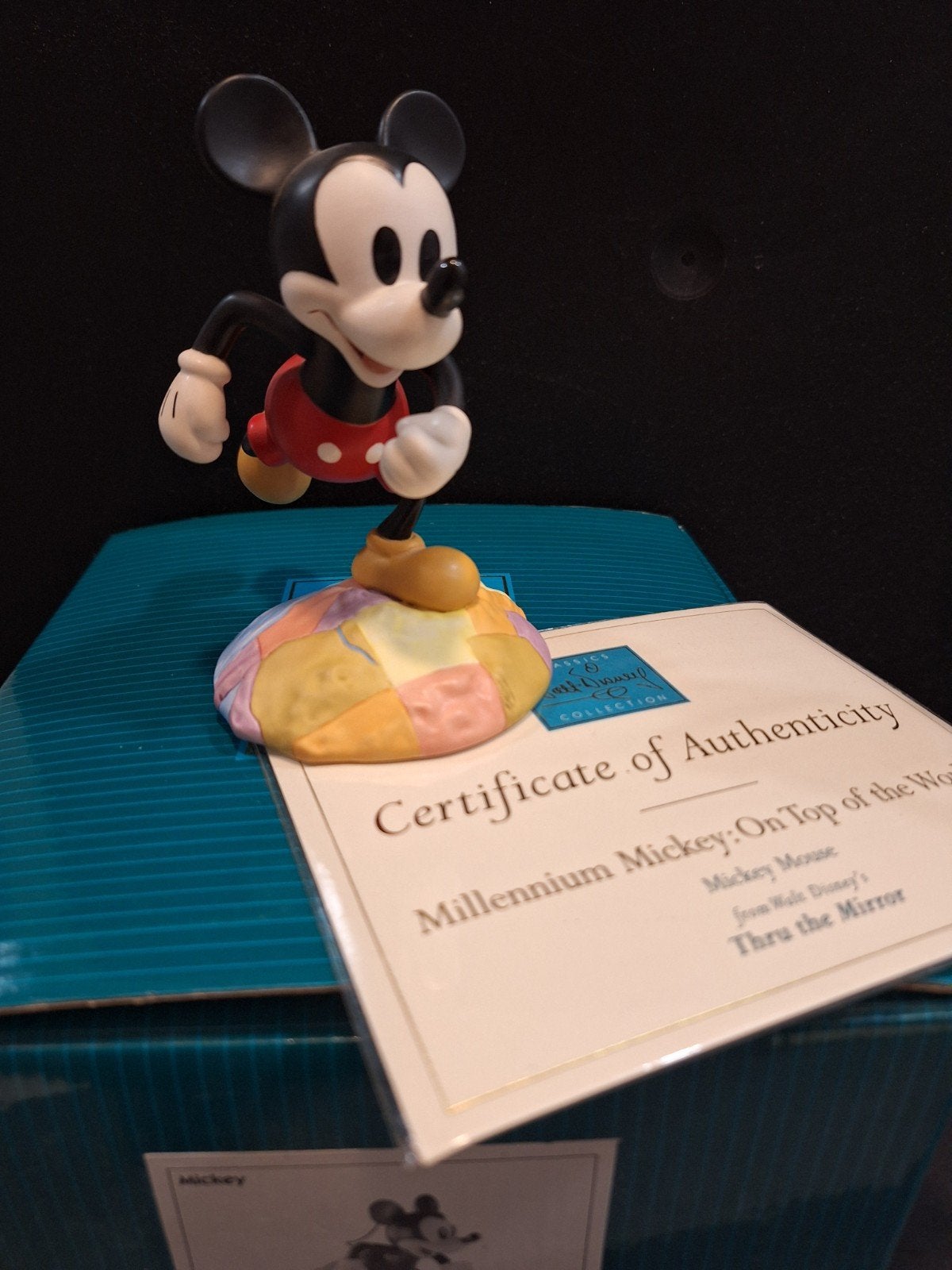 WDCC Walt Disney Classic Collection Mickey Mouse beeld, Ophalen, Mickey Mouse, Zo goed als nieuw, Beeldje of Figuurtje