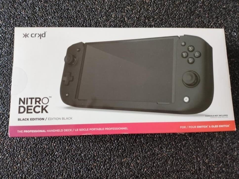 CRKD Nitro Deck - Zwart - Voor Nintendo Switch & OLED, Ophalen of Verzenden, Zo goed als nieuw