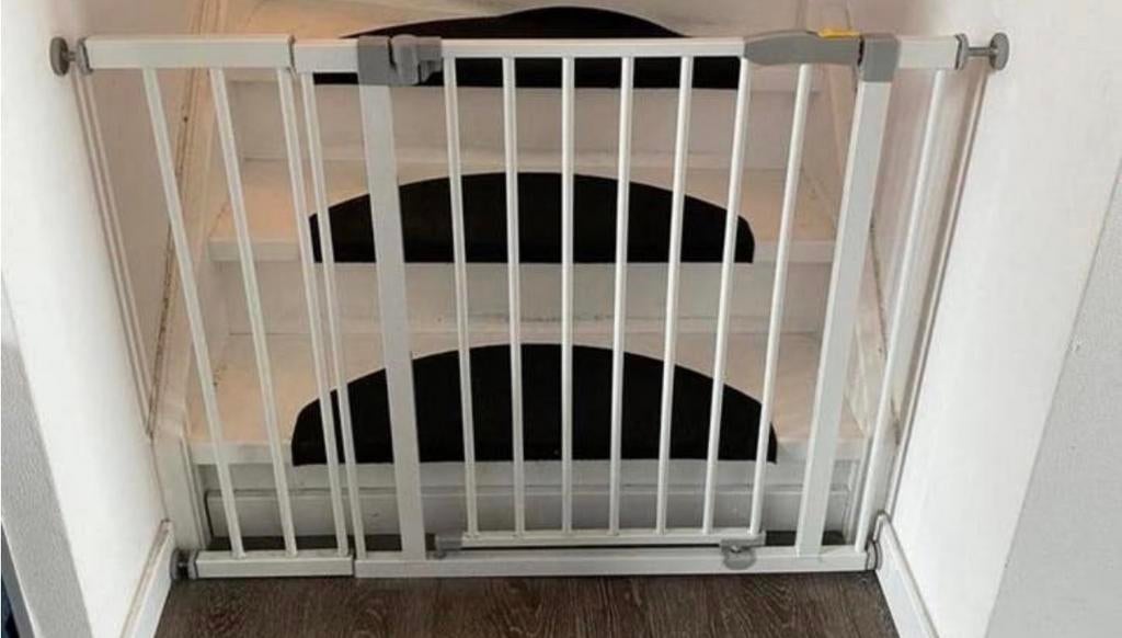 Hauck klem traphekje met verlengstuk, Kinderen en Baby's, Traphekjes, Ophalen, Gebruikt, Klemhekje, Metaal of IJzer