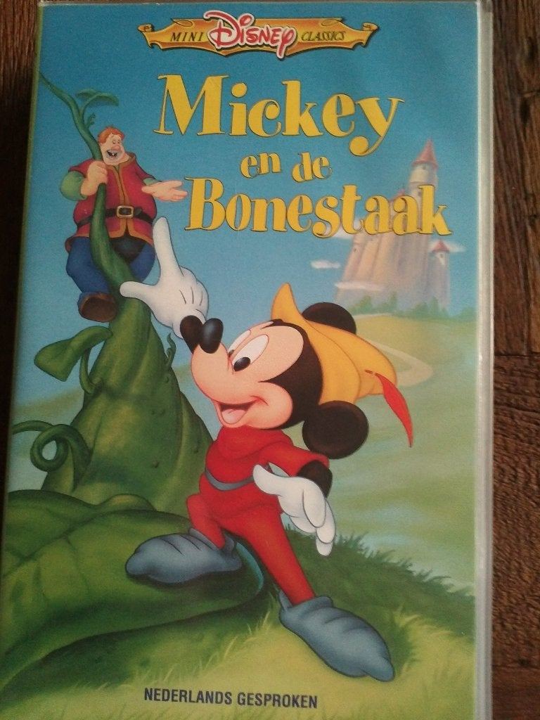 VHS Video Film Mickey en de Bonestaak Disney ( Jola ), Tekenfilm, Verzenden, Alle leeftijden, Nederlands
