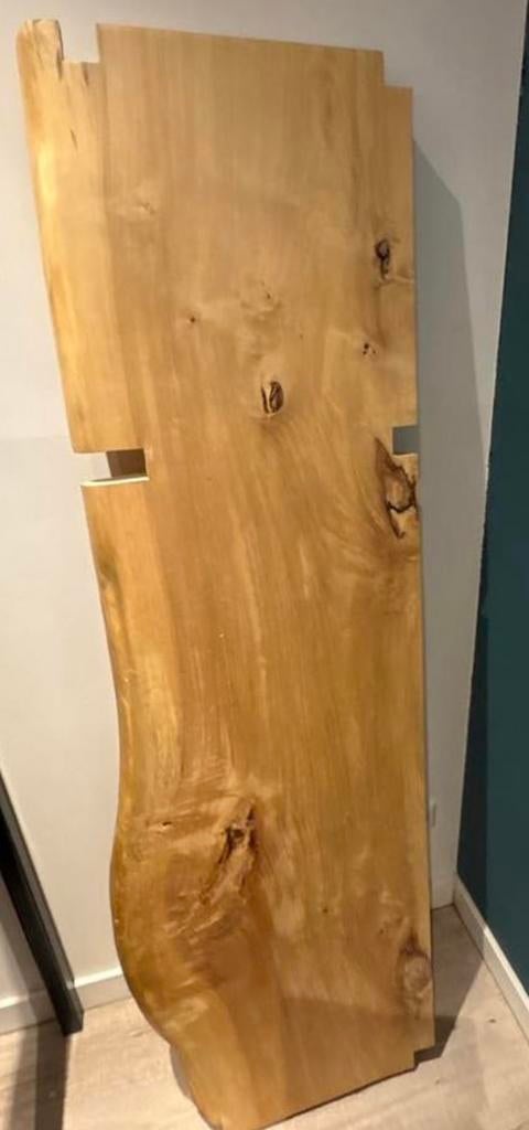Diverse Massieve Houten bladen. dressoir Mat Zwart onderstel, Nieuw, Plank, 50 mm of meer, Beuken