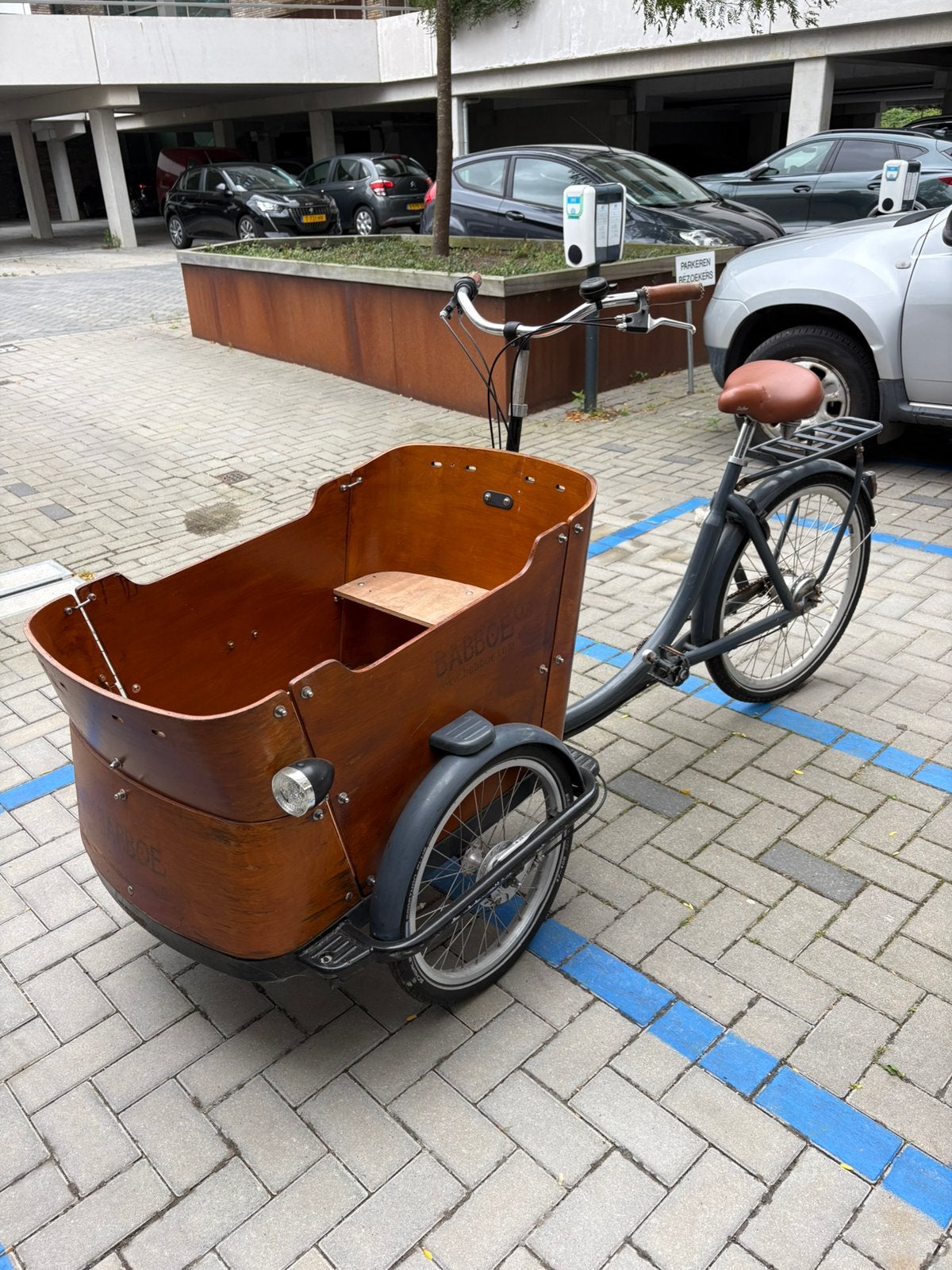 Babboe Curve bakfiets, niet elektrisch + 2 sloten, Fietsen en Brommers, Fietsen | Bakfietsen, Ophalen, Zo goed als nieuw, 4 kinderen of meer