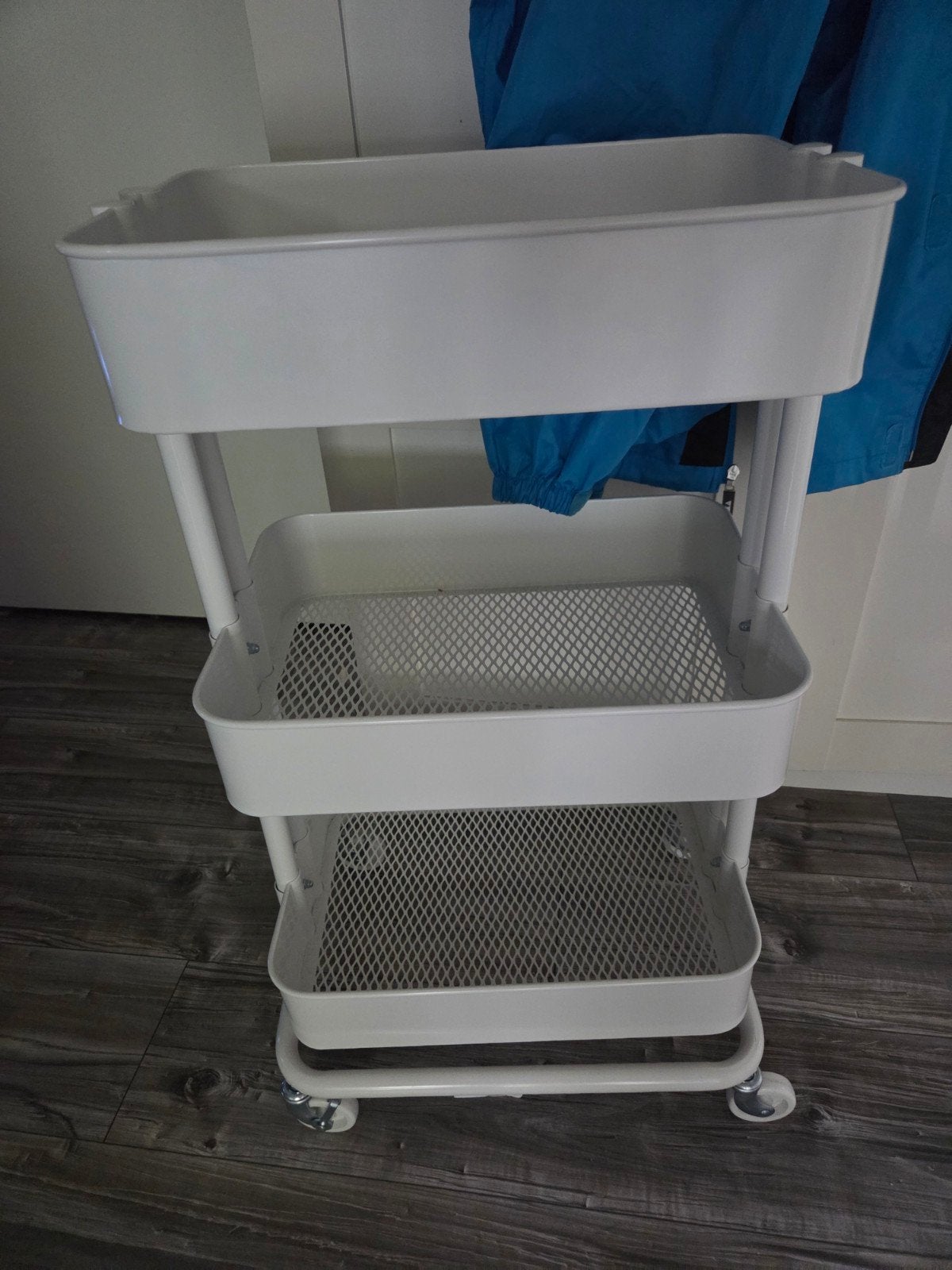 IKEA RÅSKOG roltafel - Wit 35x45x77, Huis en Inrichting, Ophalen, Gebruikt, Wit, Metaal