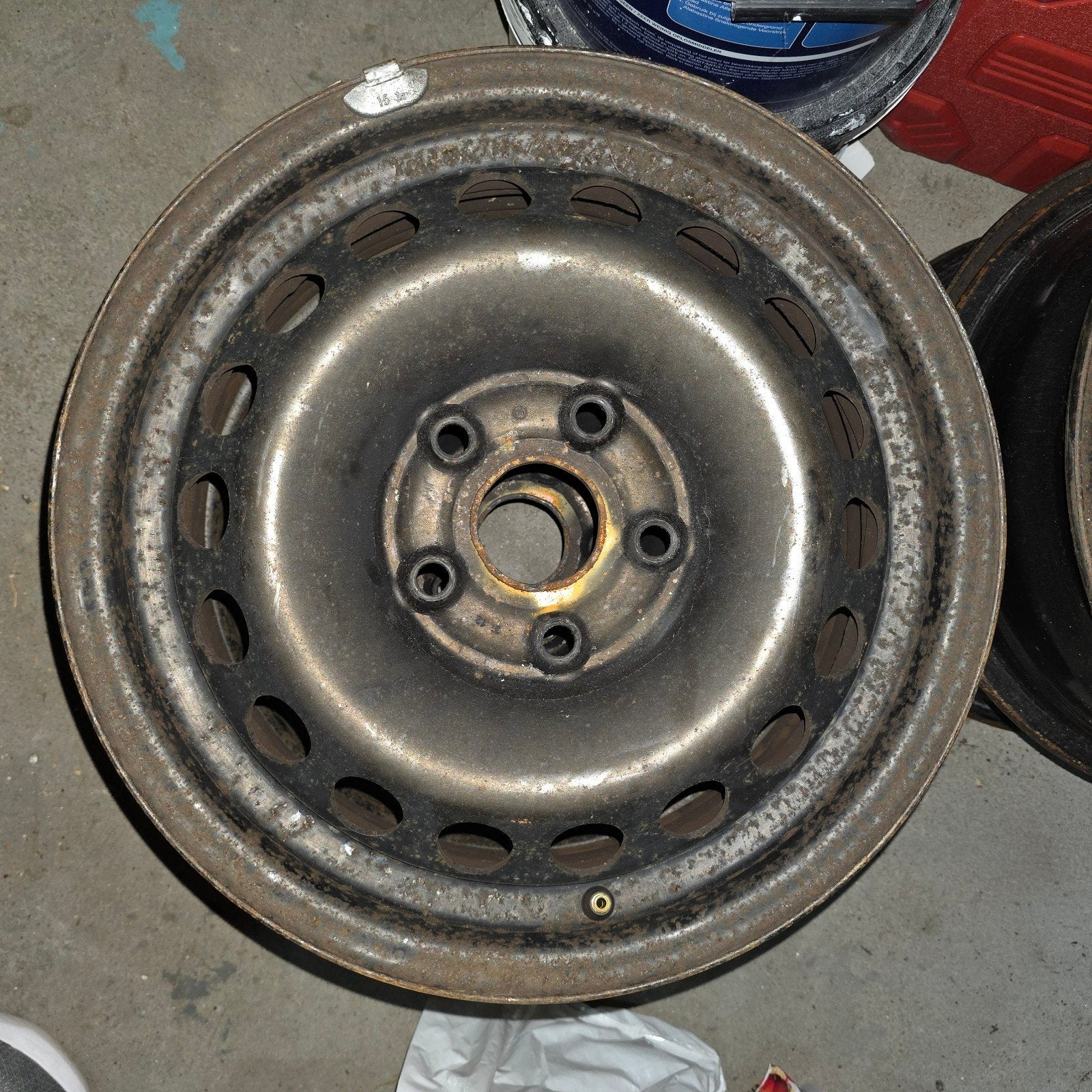 15 inch Volkswagen velgen 5x112 - Geschikt voor VAG groep, Ophalen, Gebruikt, 15 inch, Velg(en)