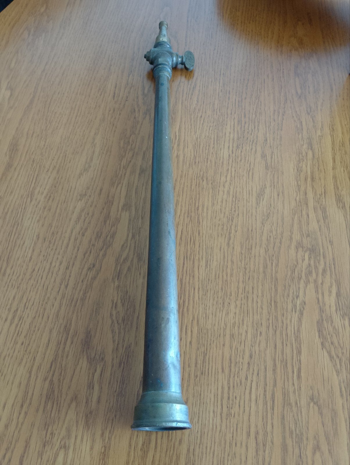 Antieke koperen Brandweer spuit 56 cm lang Alleen ophalen, Ophalen