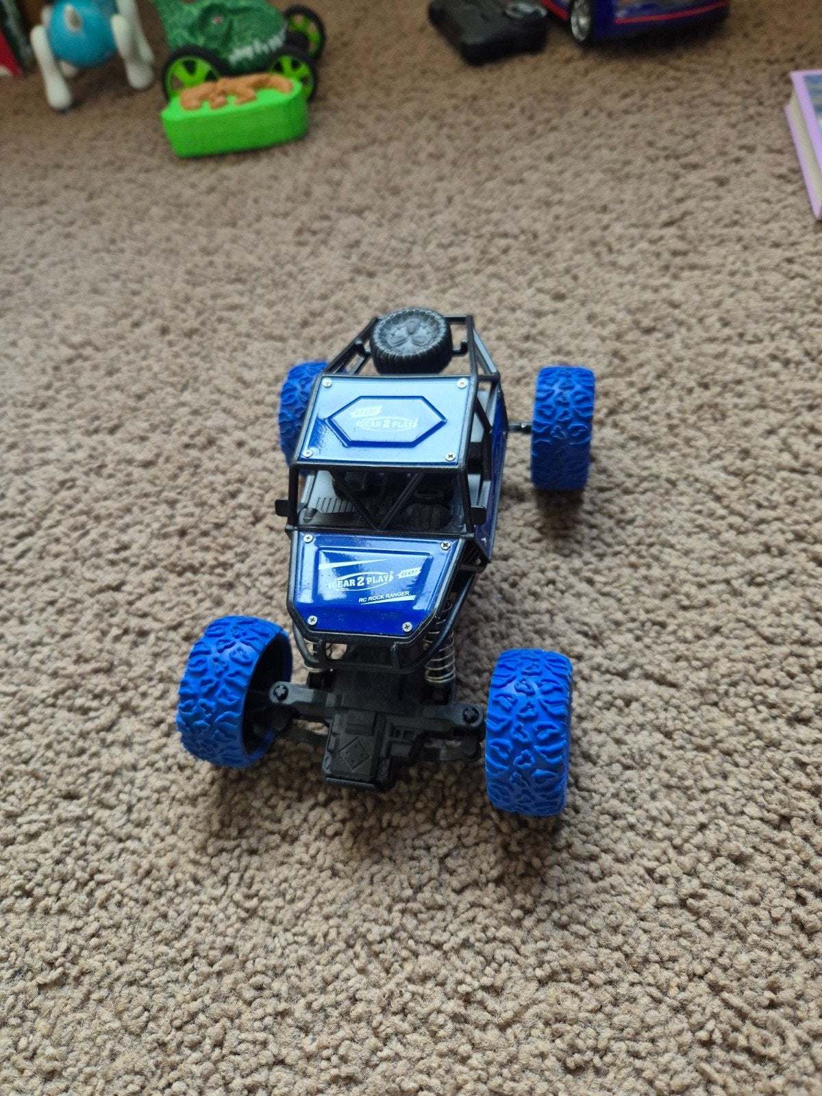 Blauwe RC Rock Crawler met afstandsbediening, Gebruikt, Auto offroad, RTR (Ready to Run), Overige schalen