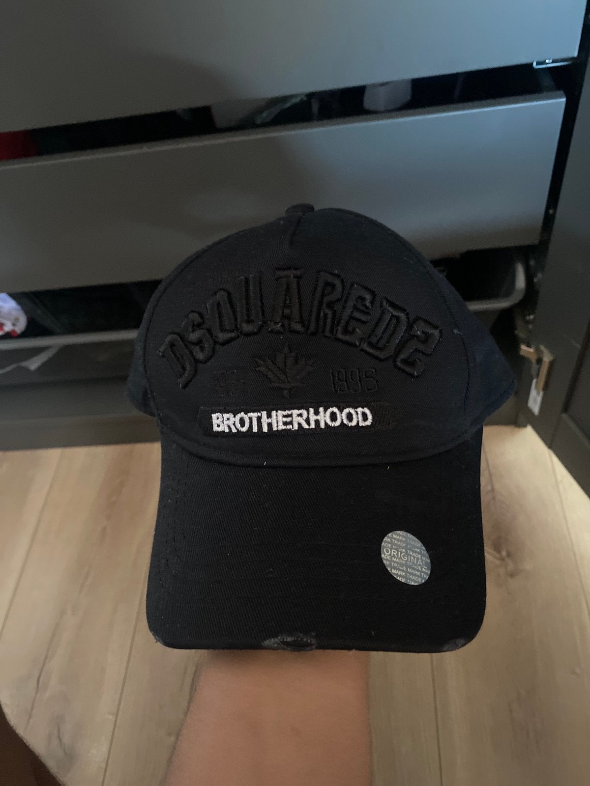 Dsquared2 Brotherhood Pet Zwart, Kleding | Heren, Hoeden en Petten, Ophalen of Verzenden, Gedragen, One size fits all, Pet