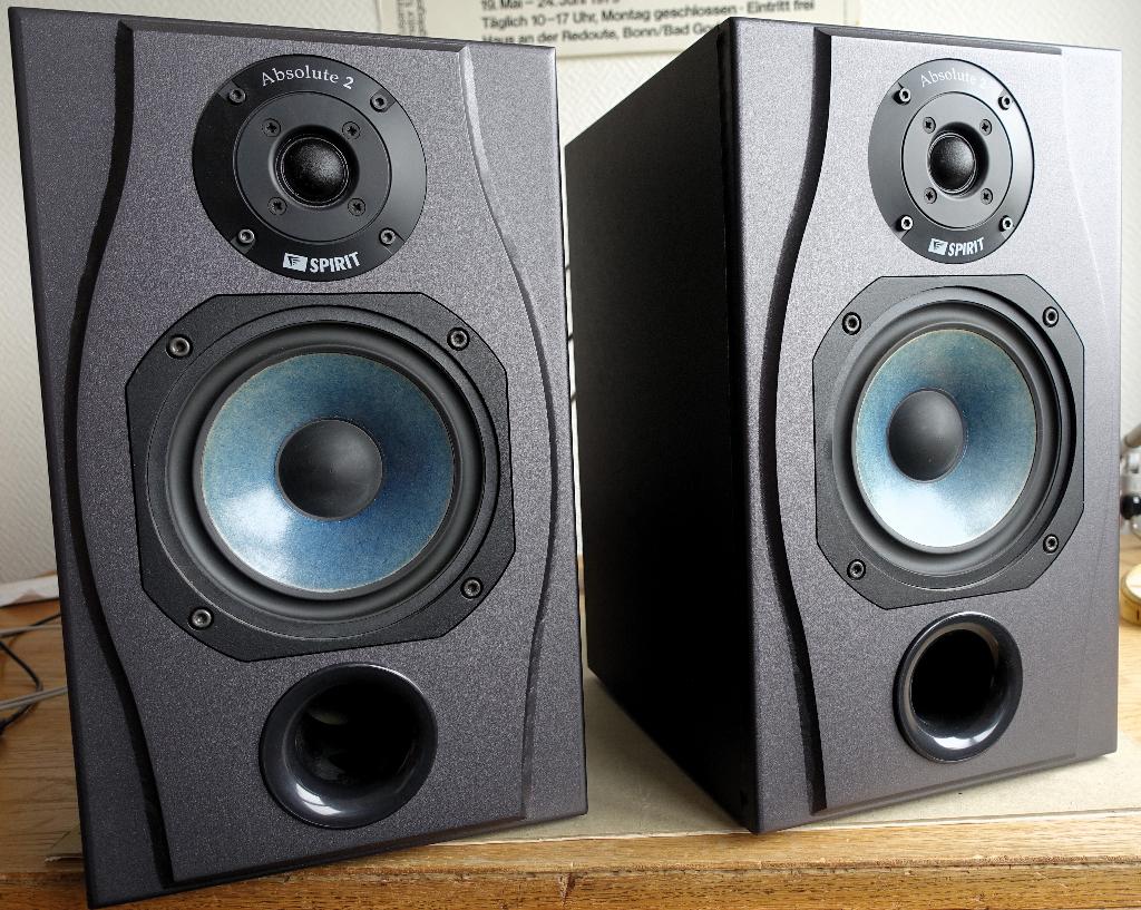 Spirit Absolute 2 Monitor speakers, Audio, Tv en Foto, Luidsprekers, Gebruikt, 60 tot 120 watt, Front, Rear of Stereo speakers