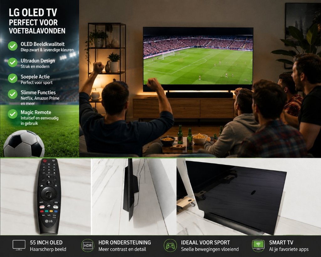LG OLED 55C8PLA – 55” 4K UHD OLED TV - 100 Herz, Ophalen, Gebruikt, OLED, 100 Hz