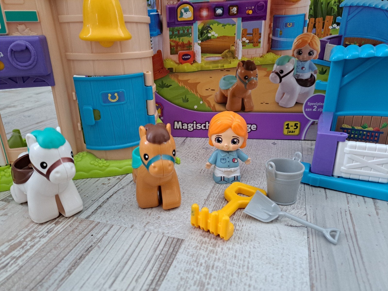 VTech Vrolijke Vriendjes Magische Manege, Ophalen of Verzenden, Gebruikt, Bouwen, Met geluid