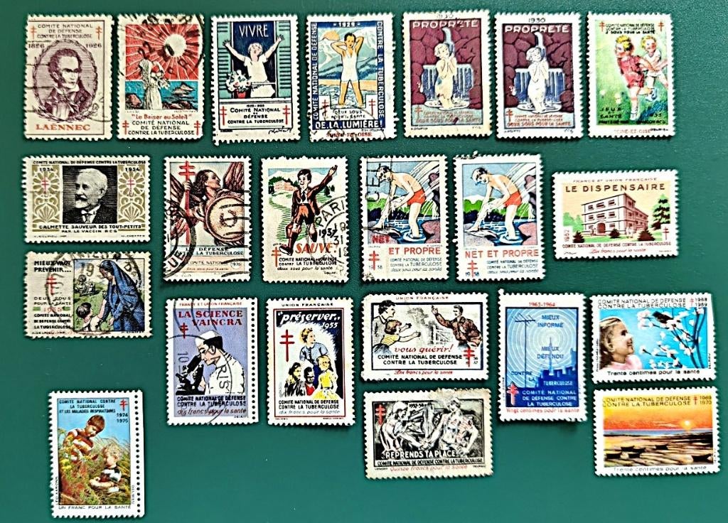 Frankrijk : TBC sluitzegels 1926-1974, Verzenden, Overige thema's