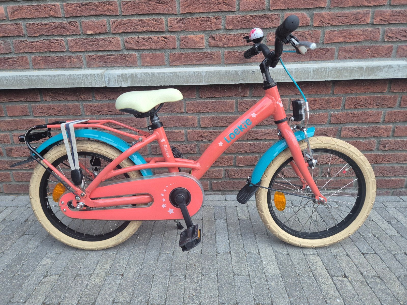 Loekie Prinses | 16 inch / 16" | kompleet met zijwielen, Fietsen en Brommers, Ophalen, Terugtraprem, Zijwieltjes, Loekie