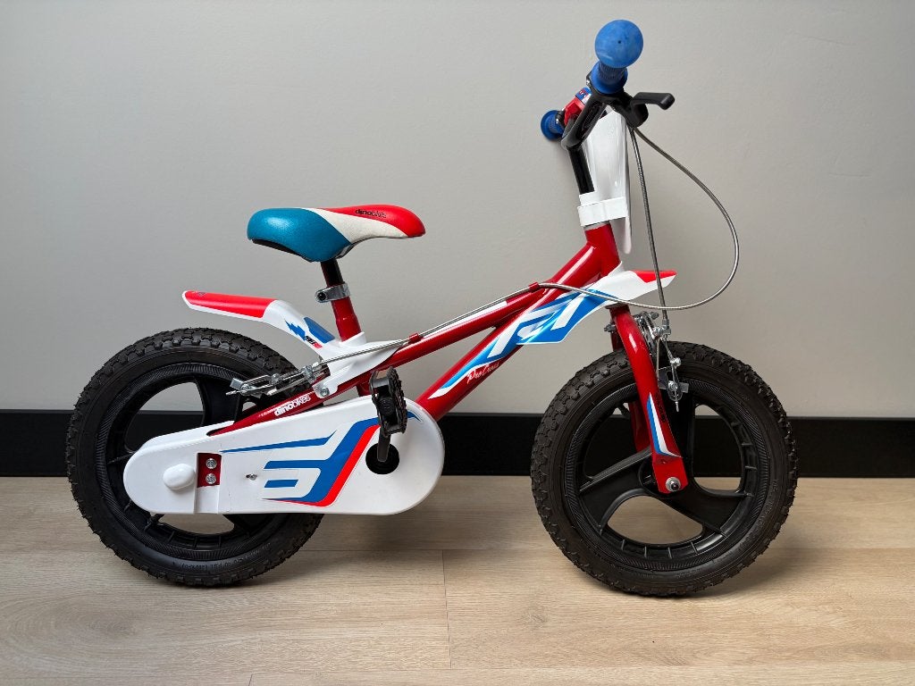 Kinderfiets Dino R1 14 Inch, Fietsen en Brommers, Fietsen | Kinderfietsjes, Ophalen, Zo goed als nieuw, Minder dan 16 inch, Zijwieltjes