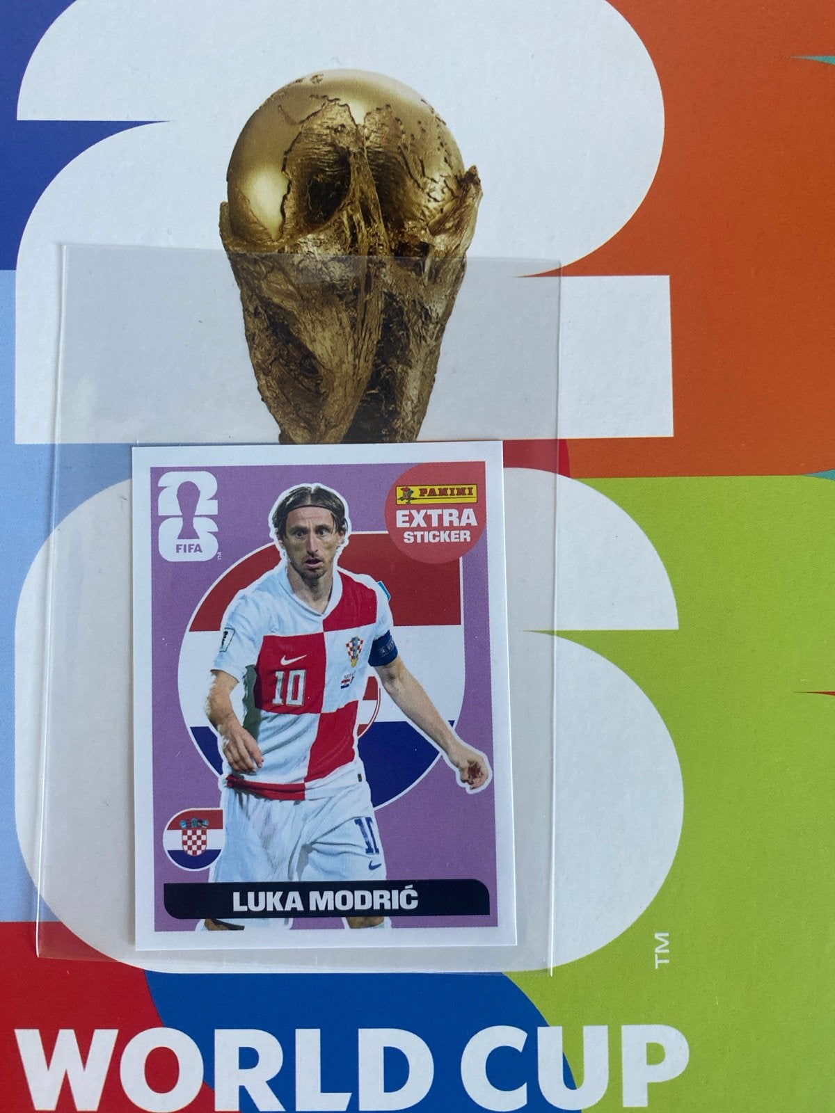 Luka Modric Panini Extra Sticker WK 2026, Ophalen of Verzenden, Zo goed als nieuw, Sport