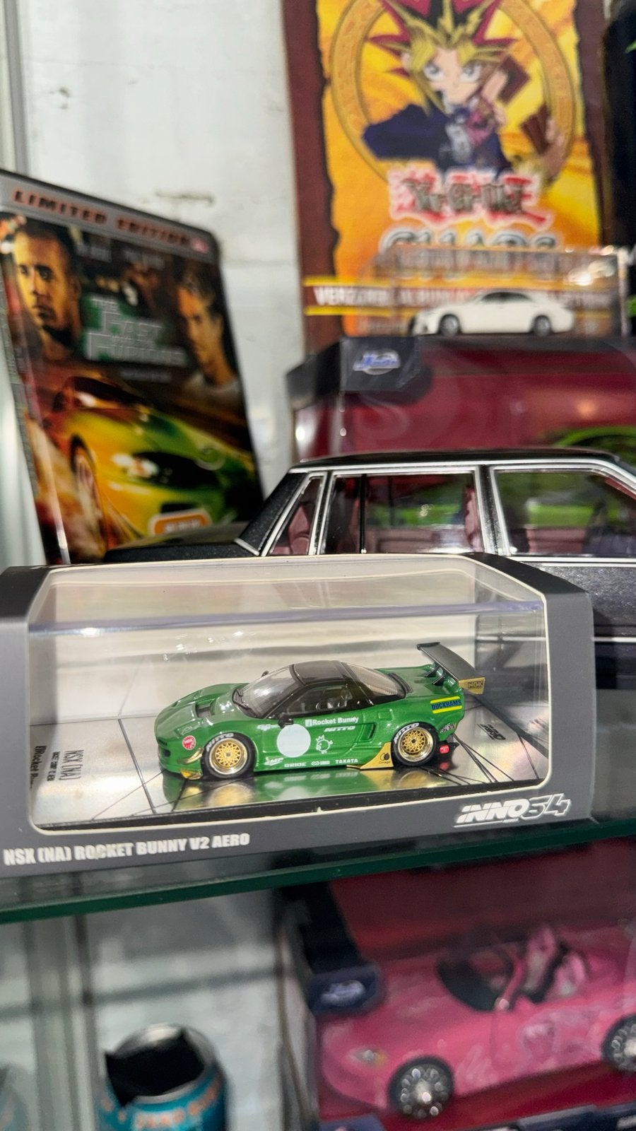 INNO64 Honda NSX (NA) Rocket Bunny V2 Aero - Groen, Ophalen of Verzenden, Zo goed als nieuw, Auto