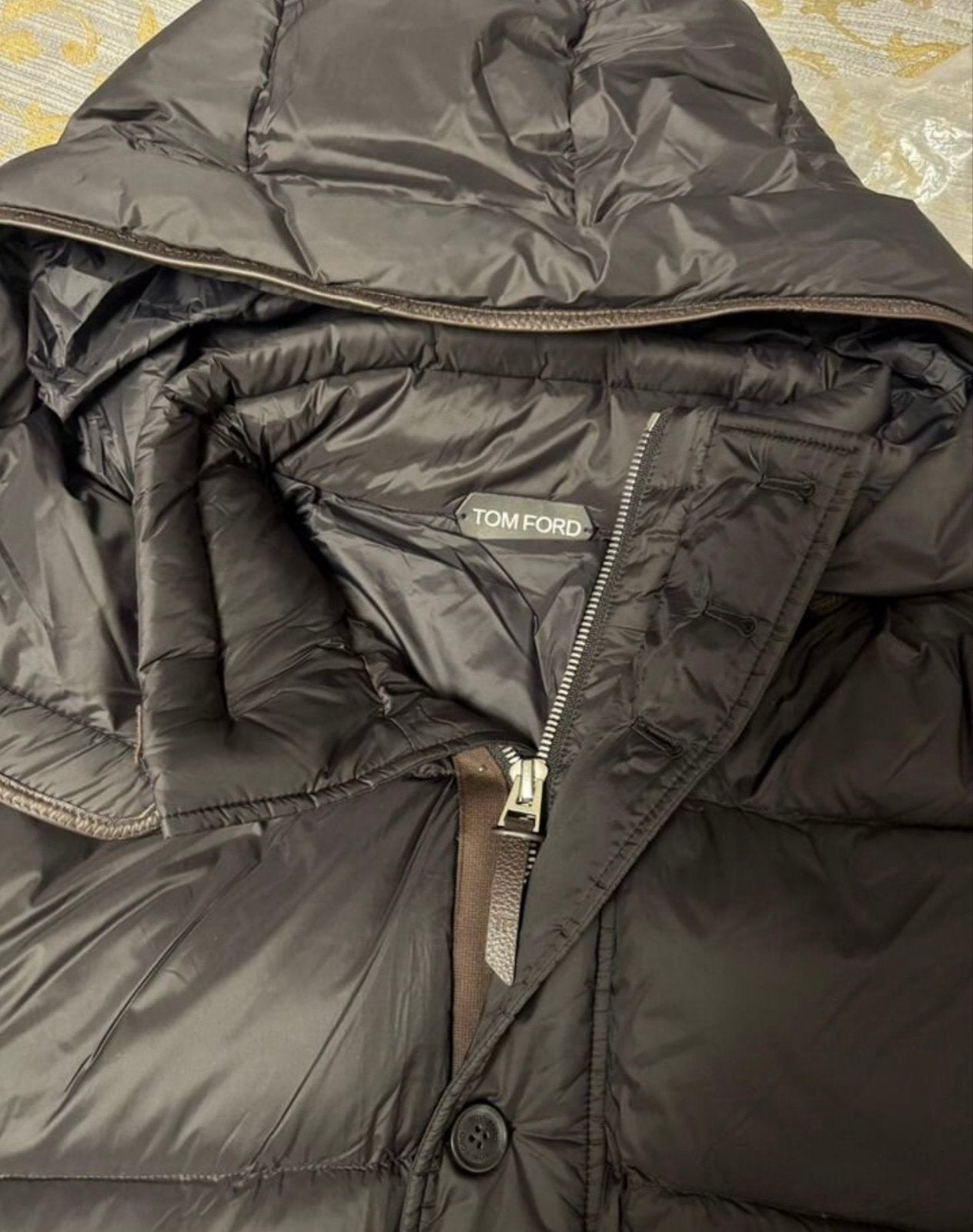 Tom Ford donsjack - Maat 54 (L), Verzenden, Zo goed als nieuw, Maat 52/54 (L), Zwart