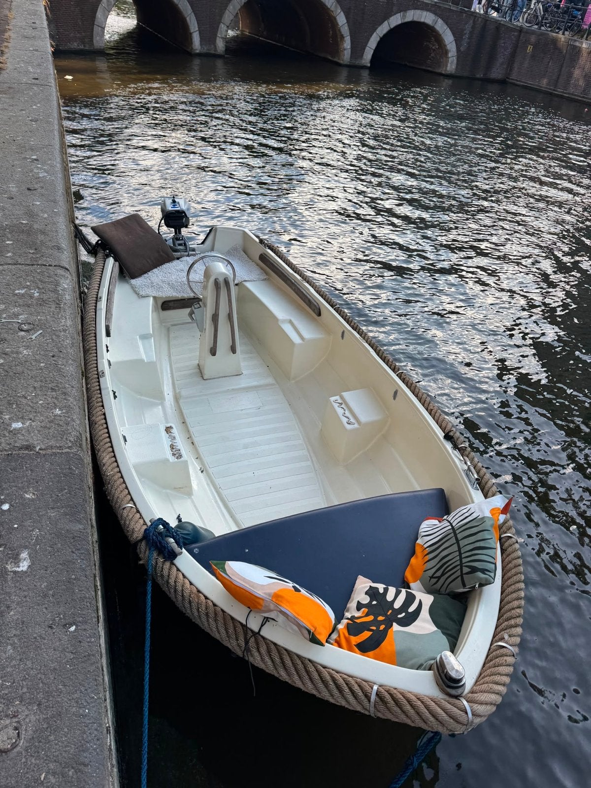 Snel weg! Sloep met elektrische motor + Amsterdams vignet, Watersport en Boten, Kabelaring, Gebruikt, Tot 1.00 meter, Elektrisch