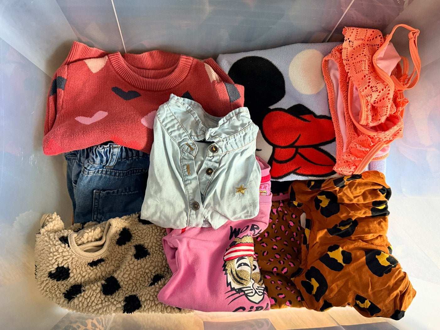 Bak kleding meisjes maat 92, 98, 104 ca. 45 kledingstukken, Ophalen of Verzenden, Zo goed als nieuw, Maat 98