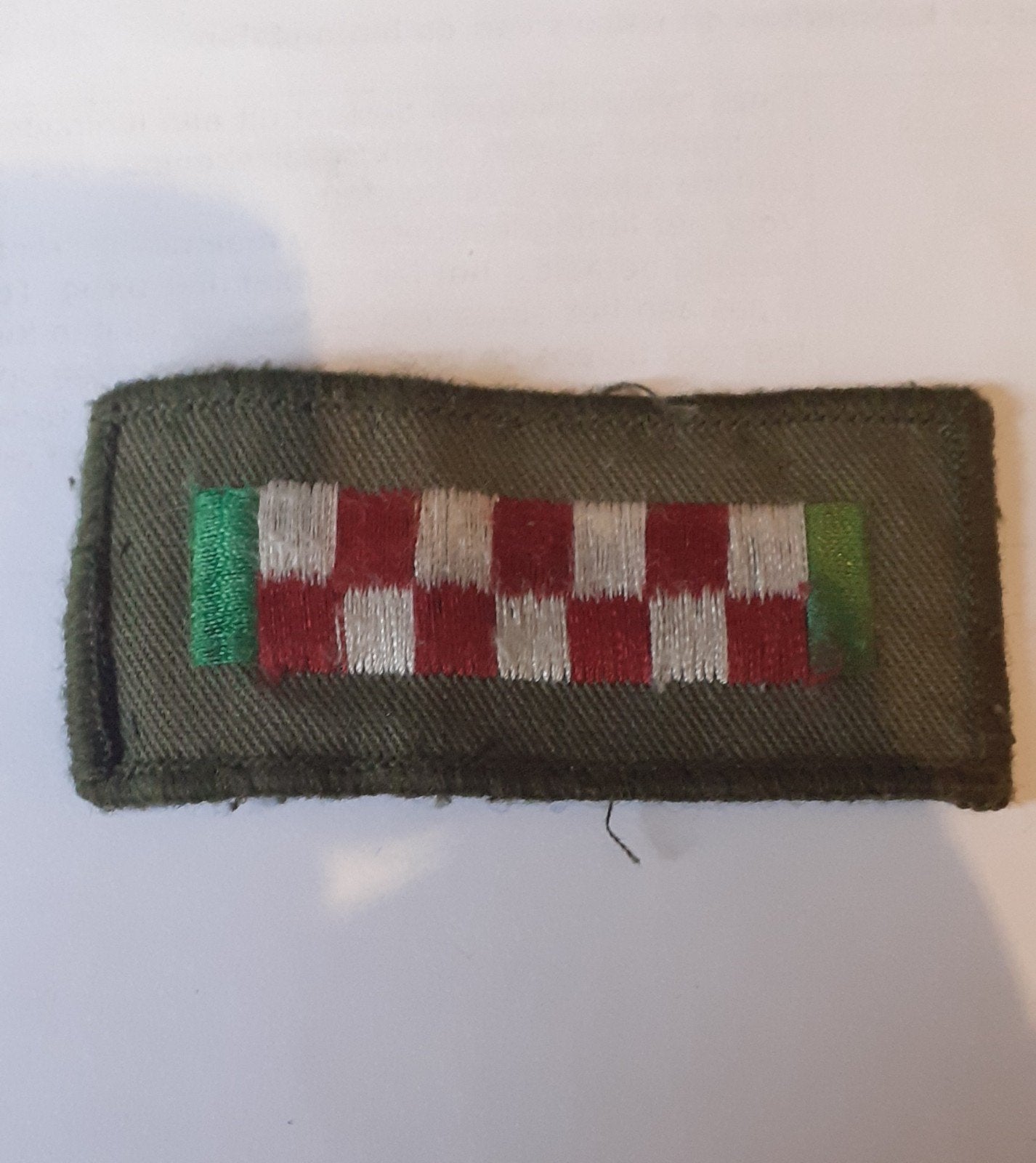 Britse leger 1e Bataljon Highlanders mouwembleem, Verzamelen, Ophalen of Verzenden, Landmacht, Engeland, Embleem of Badge