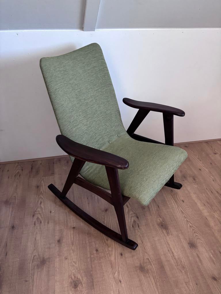 Louis van Teeffelen Schommelstoel - Mid-Century Design, Ophalen