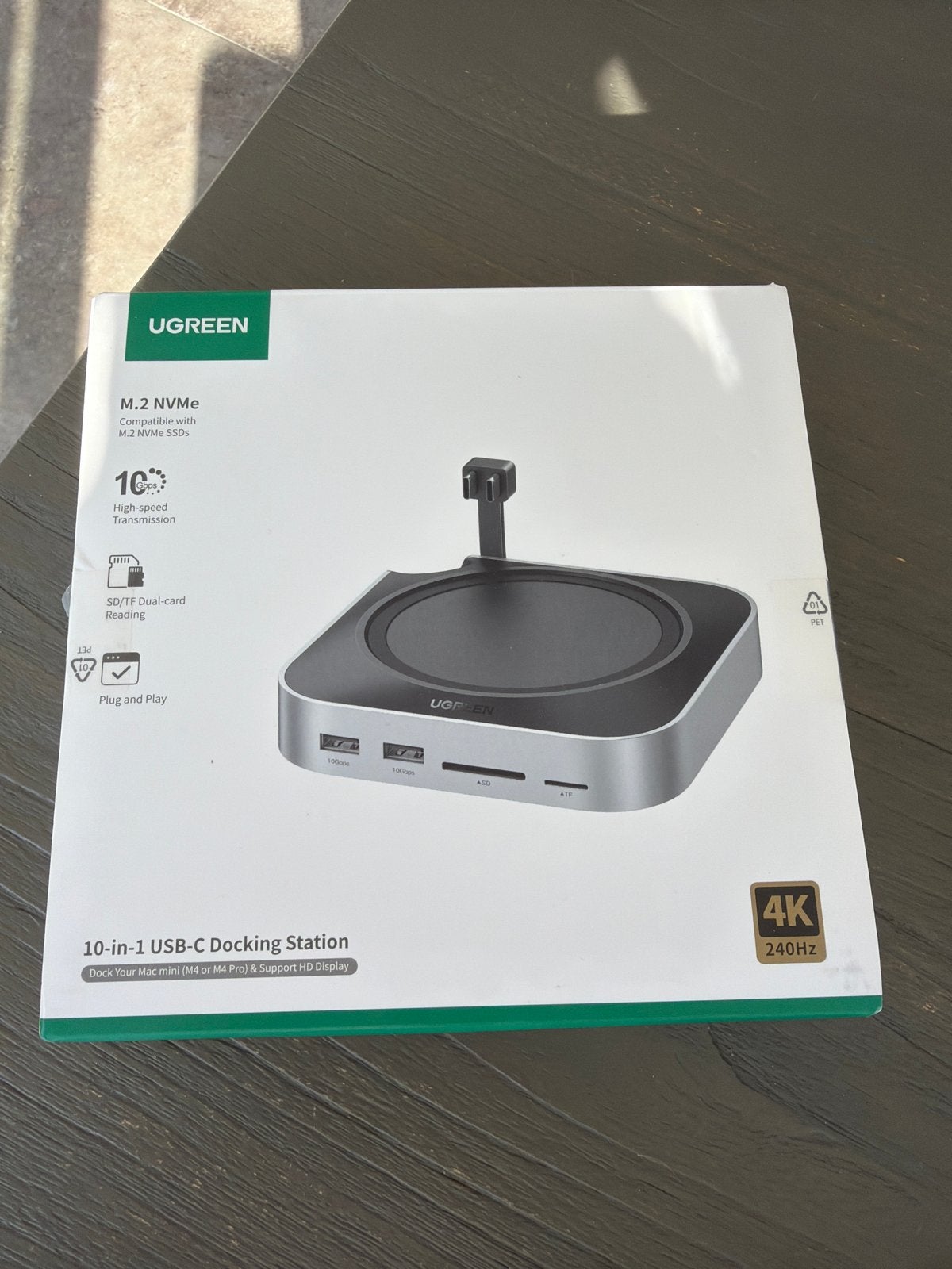 UGREEN 10-in-1 USB-C Docking Station met M.2 NVMe SSD-slot, Ophalen of Verzenden, Nieuw, Docking station, Harde schijf