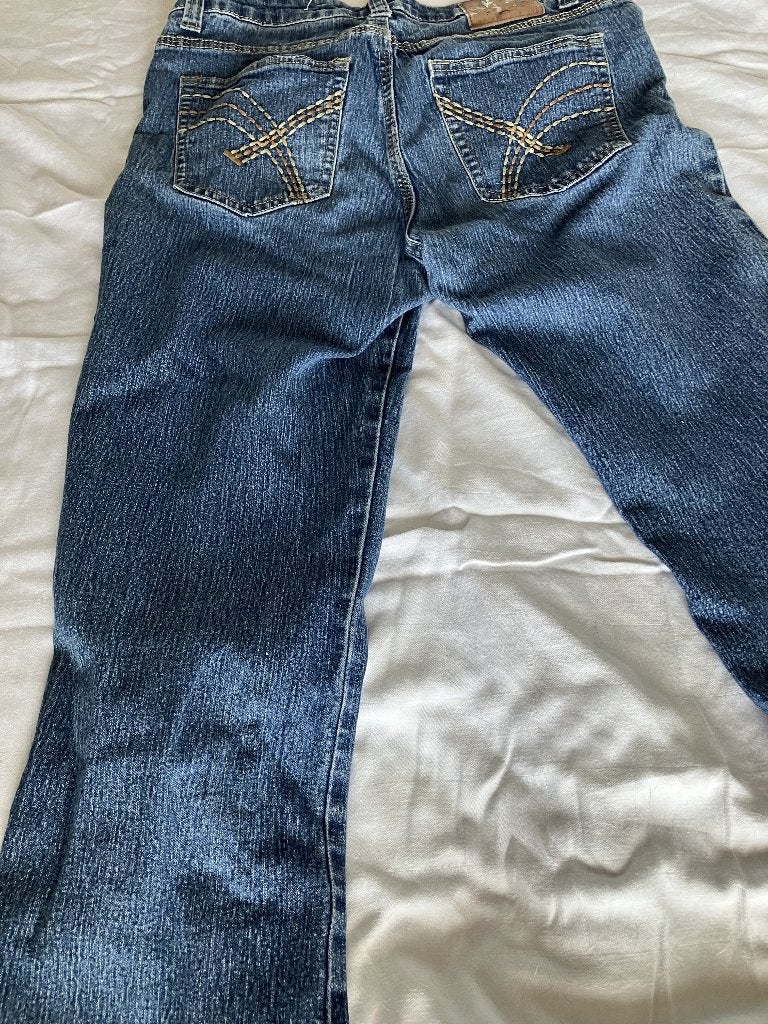 spijkerbroek  maat 38, Blauw, Ophalen of Verzenden, Zo goed als nieuw, W30 - W32 (confectie 38/40)