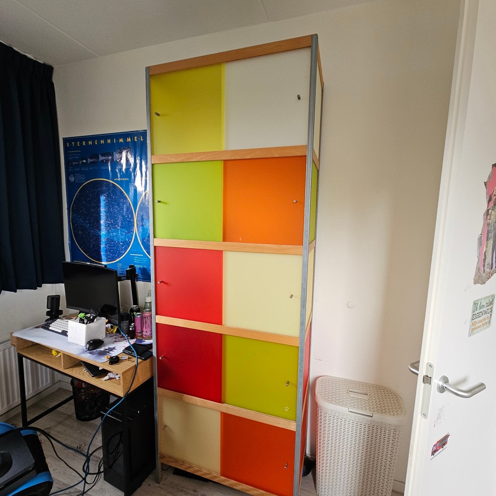 Kewlox kast met 10 vakken en extra witte deurtjes, Huis en Inrichting, Ophalen, Gebruikt