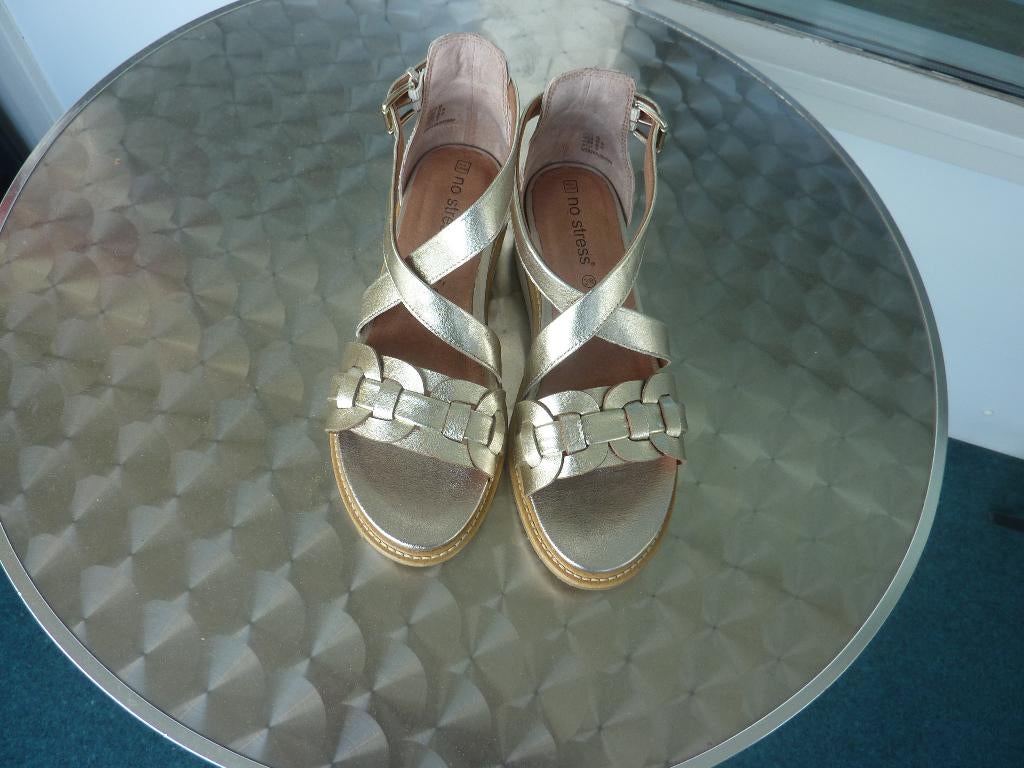 Dames sandalen, No stress manfield, Overige kleuren, Zo goed als nieuw, Sandalen of Muiltjes