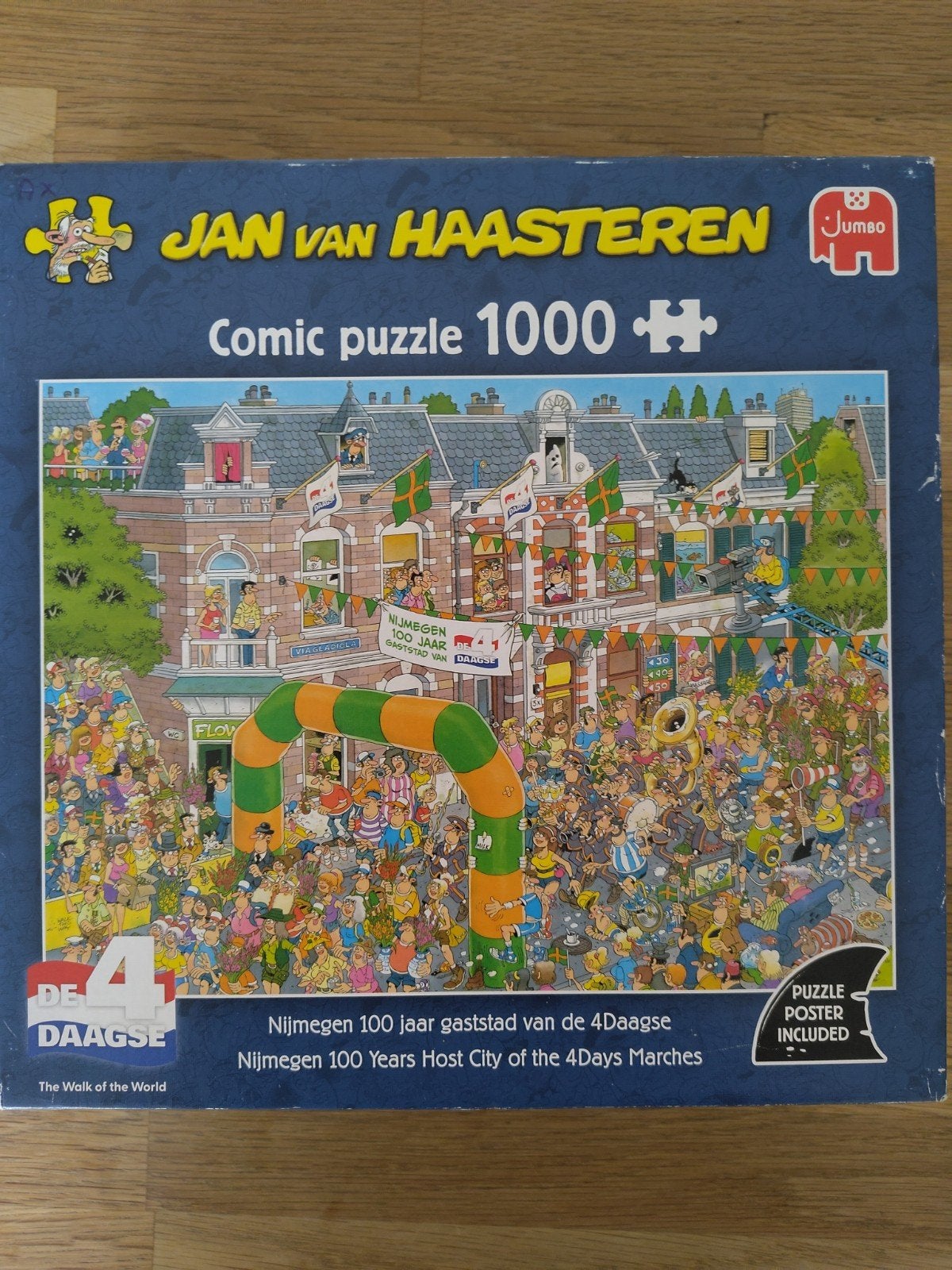 Jan van Haasteren - De Nijmeegse Vierdaagse 1000 stukjes, Ophalen of Verzenden, 500 t/m 1500 stukjes, Gebruikt, Legpuzzel