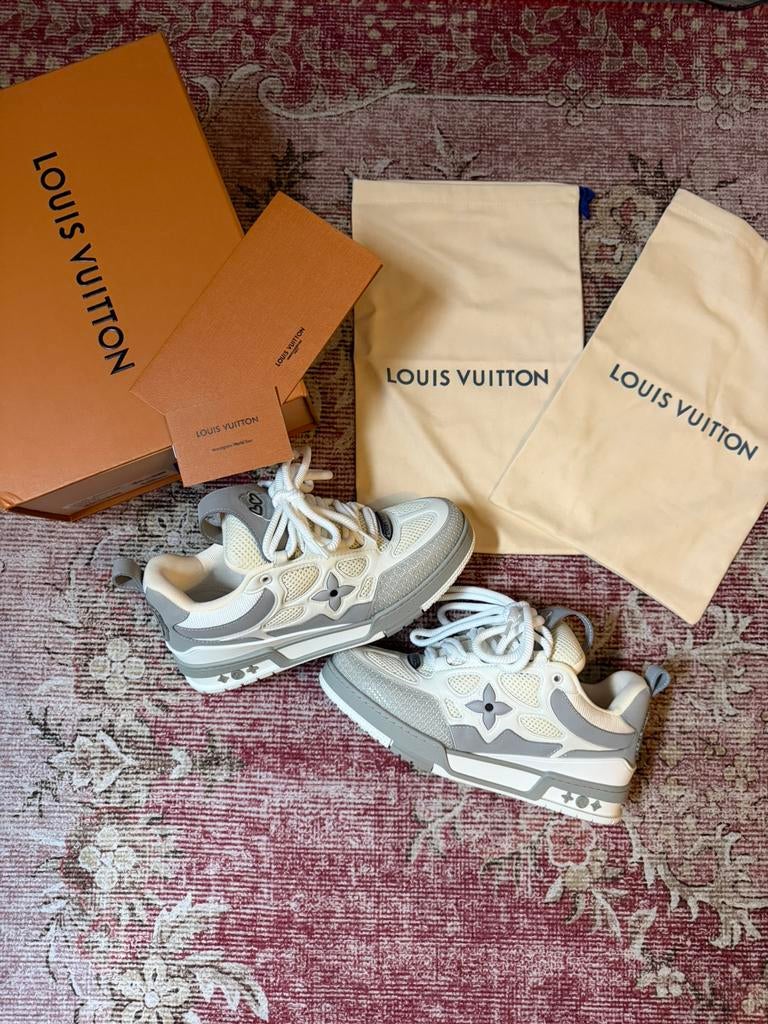 Louis Vuitton LV Skate Light Grey EU44 - Grijs Wit Sk8, Kleding | Heren, Schoenen, Wit, Ophalen of Verzenden, Sneakers of Gympen