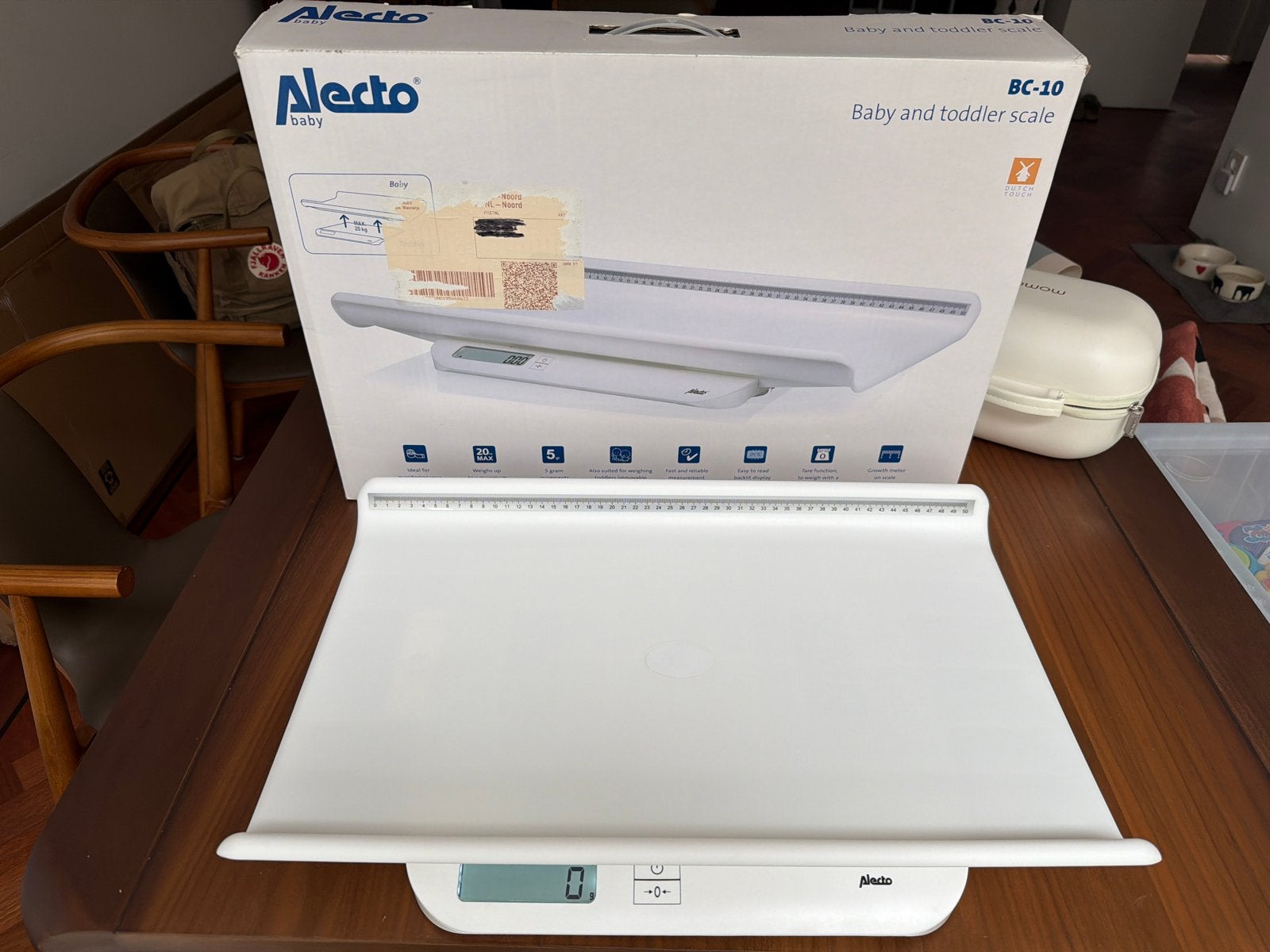 Alecto Baby BC-10 Baby- en Peuterweegschaal, Ophalen, Zo goed als nieuw