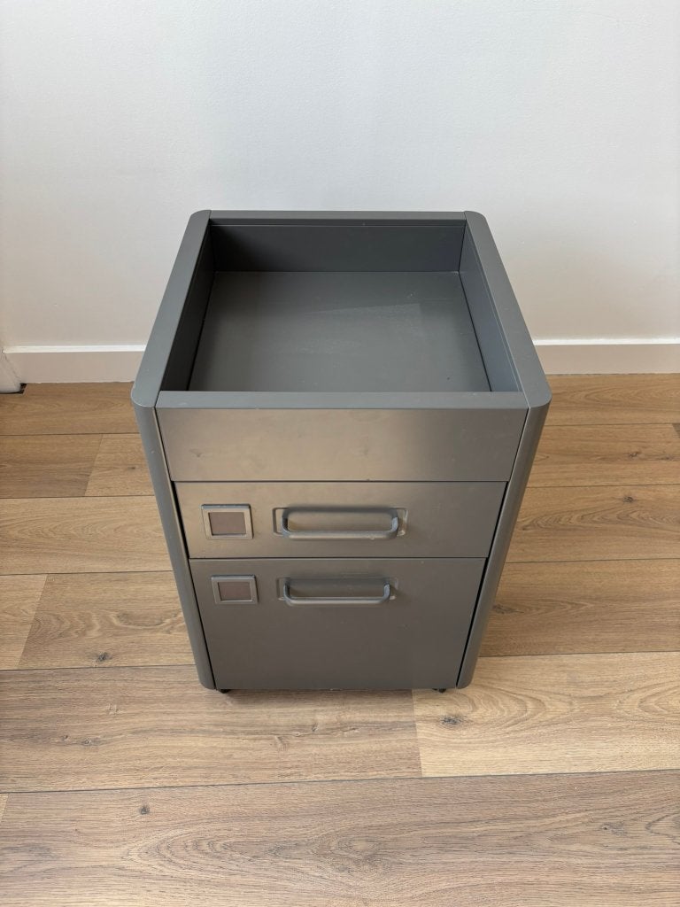 IKEA ladeblok antraciet, Ophalen, Minder dan 50 cm, Zo goed als nieuw, 3 of 4 laden