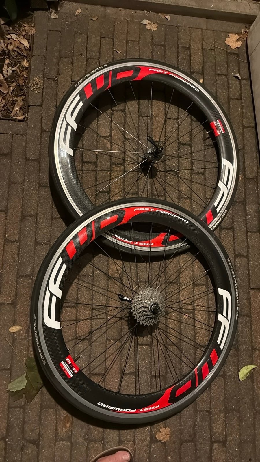 FFWD F6R Carbon Wielset - Racefiets Wielen, Gebruikt, Racefiets, Carbon, Ophalen