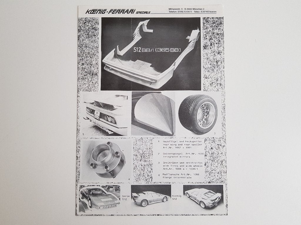 Koenig-Ferrari Specials - Ferrari 365 BB / 512 BB / 512 BBi, Ophalen of Verzenden, Zo goed als nieuw, Ferrari, Koenig-Specials