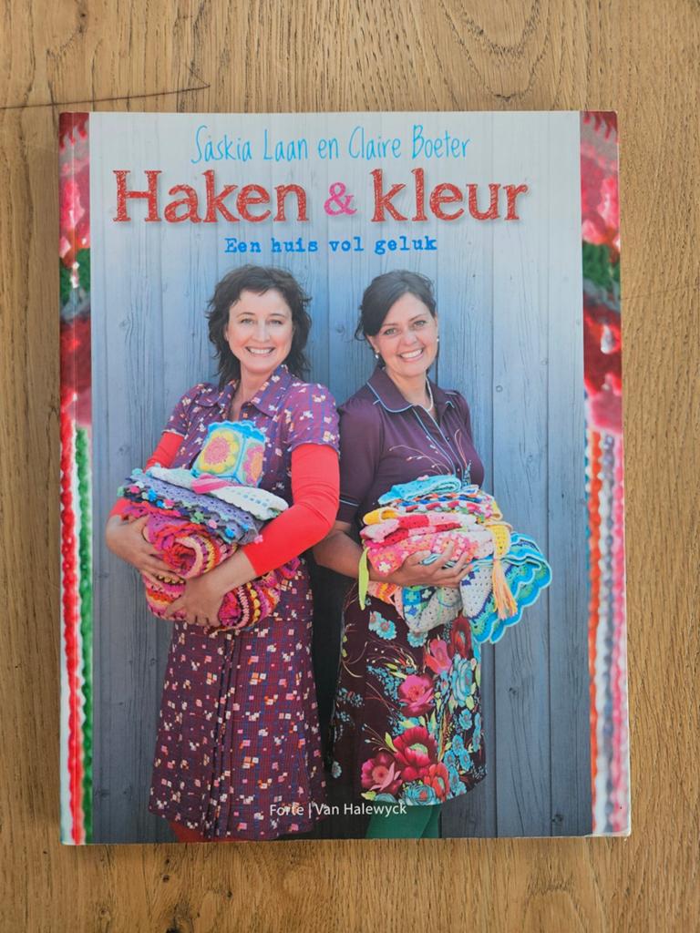 Haken en kleur Saskia Laan en Claire Boeter, Boeken, Breien en Haken, Saskia Laan; Claire Boeter, Ophalen of Verzenden, Zo goed als nieuw