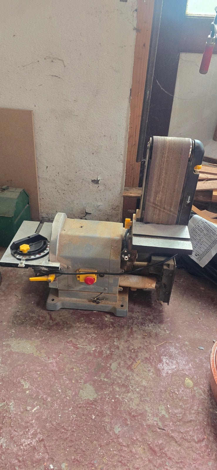 Schuurmachine met band- en schijffunctie, Ophalen, Gebruikt, Minder dan 600 watt, Overige typen