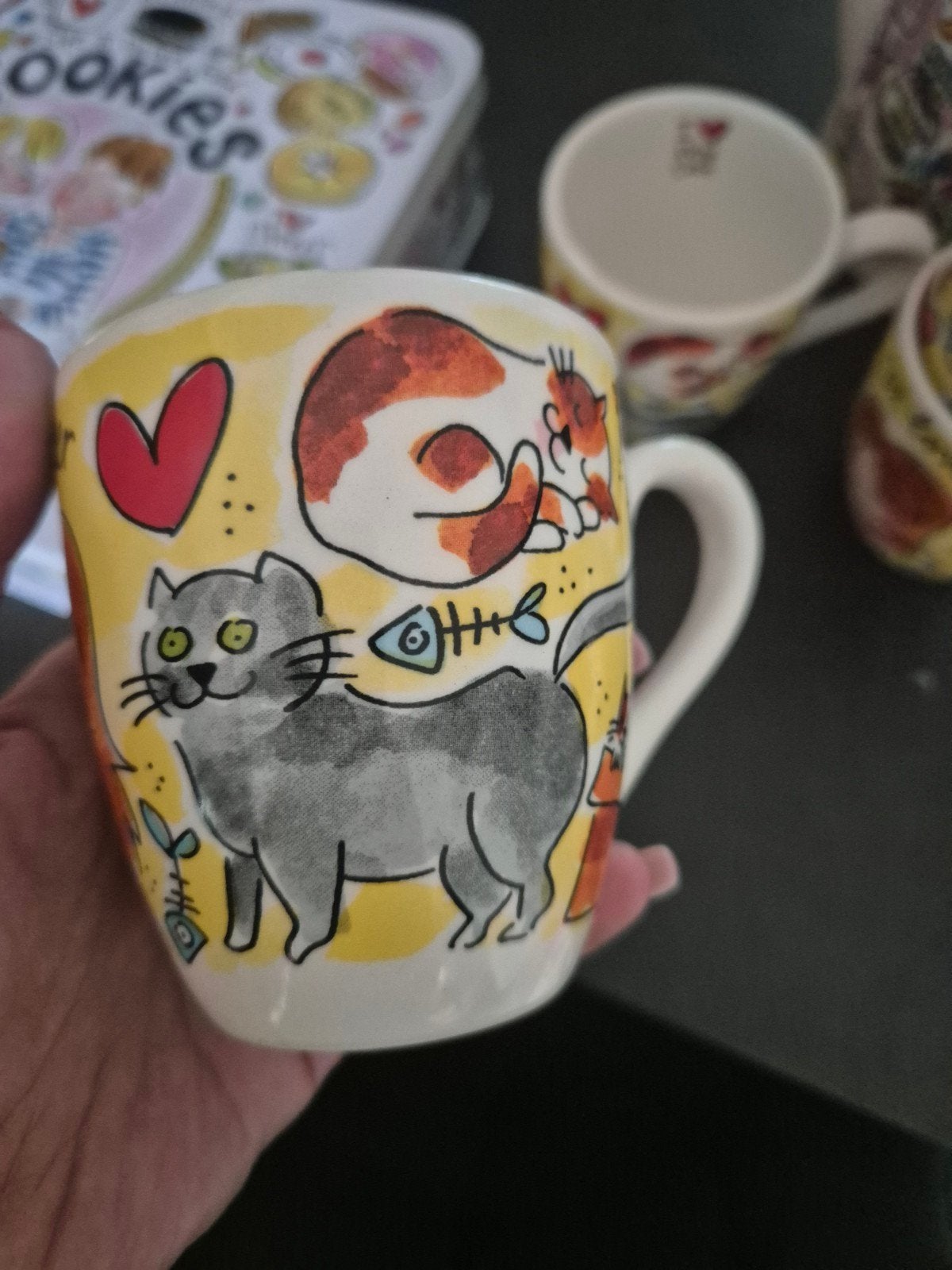 Leuke mokken met kattenprint - set van 4, Ophalen