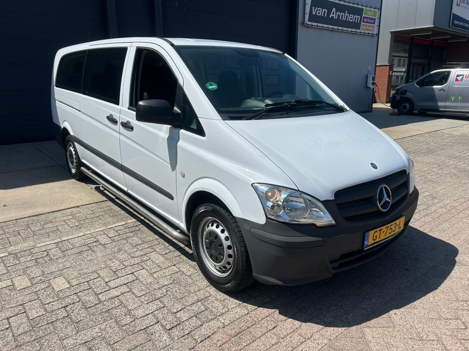 Mercedes-Benz Vito 9 Persoons 2.1 110 CDI XL 2015 Wit, Auto's, 13 km/l, Zwart, 2000 kg, 255 €/maand