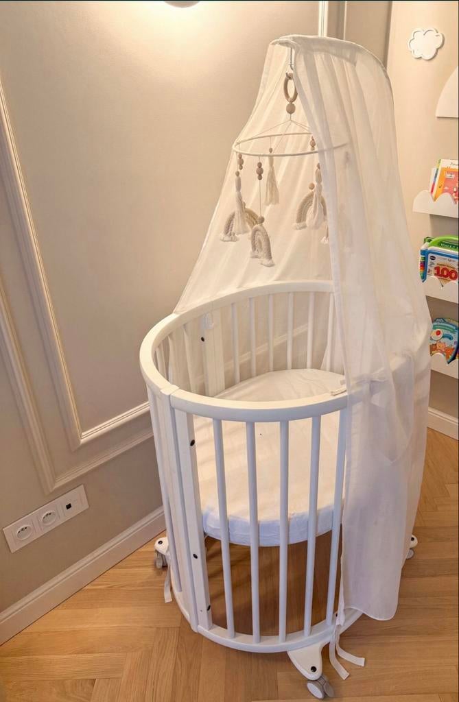 Stokke Sleepi V3 kinderbedje - Zeer goede staat, 70 tot 85 cm, Ophalen of Verzenden, Zo goed als nieuw, Minder dan 140 cm