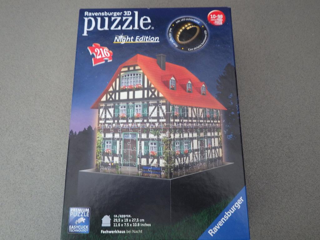 3D puzzel fachwerkhaus dei, Ophalen of Verzenden, Minder dan 500 stukjes, Zo goed als nieuw, Rubik's of 3D-puzzel