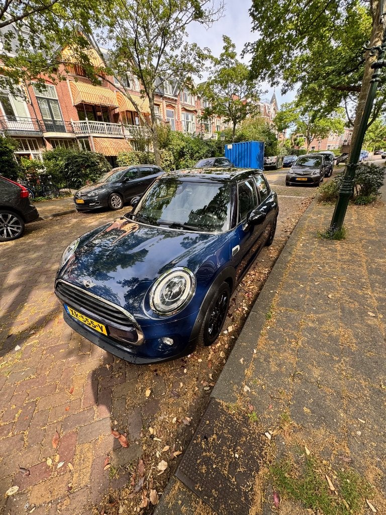 Mini 1.5 Cooper 5D AUT 2015 Blauw, Auto's, 136 pk, Zwart, Blauw, 49 €/maand