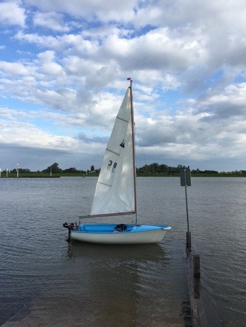 Open zeilbootje, Watersport en Boten, Ophalen, Gebruikt, 4 m, Fok