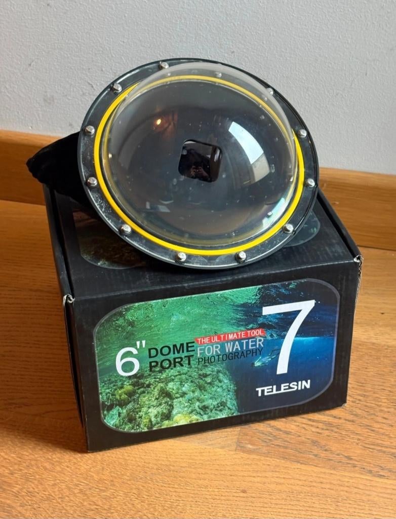 Telesin koepel gopro perfecte staat, Ophalen of Verzenden, Zo goed als nieuw, 10 t/m 40 meter, Onderwaterhuis