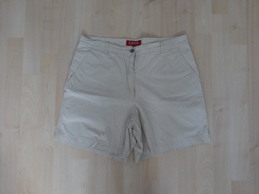 Korte broek LOGG mt 40, Maat 38/40 (M), Kort, Beige, Ophalen of Verzenden
