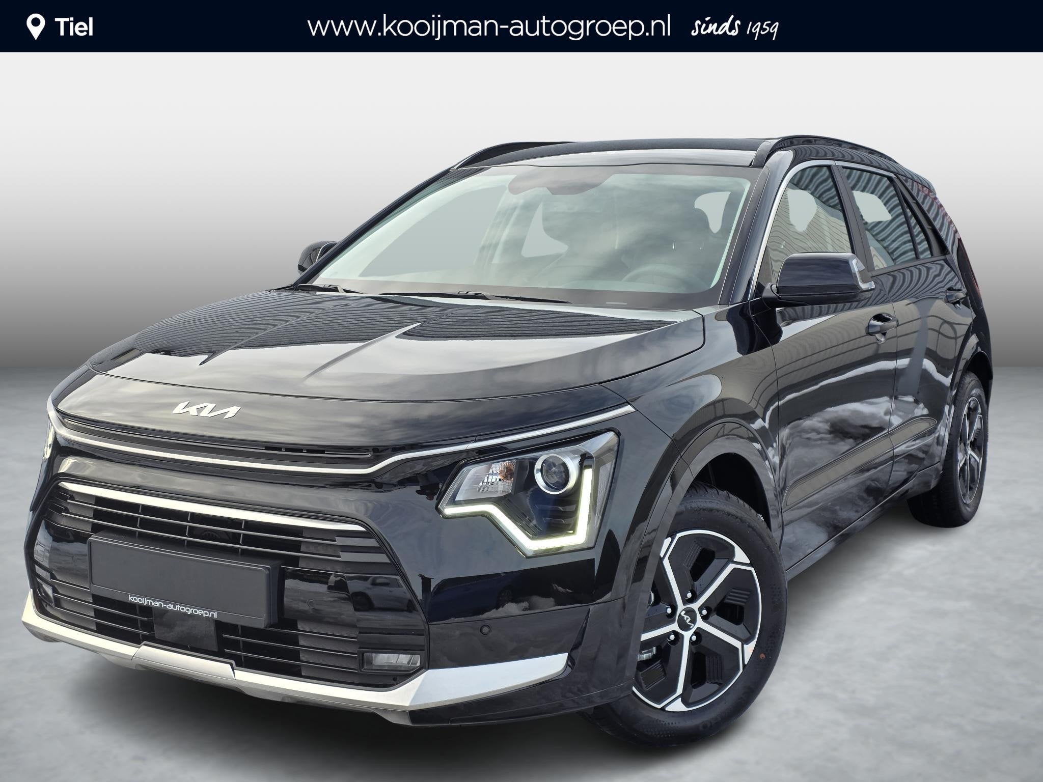 Kia Niro 1.6 GDi Hybrid DynamicLine ACTIE! Direct rijden. Ui, Auto's, Kia, 1374 kg, Euro 6, Leder en Stof, Zwart