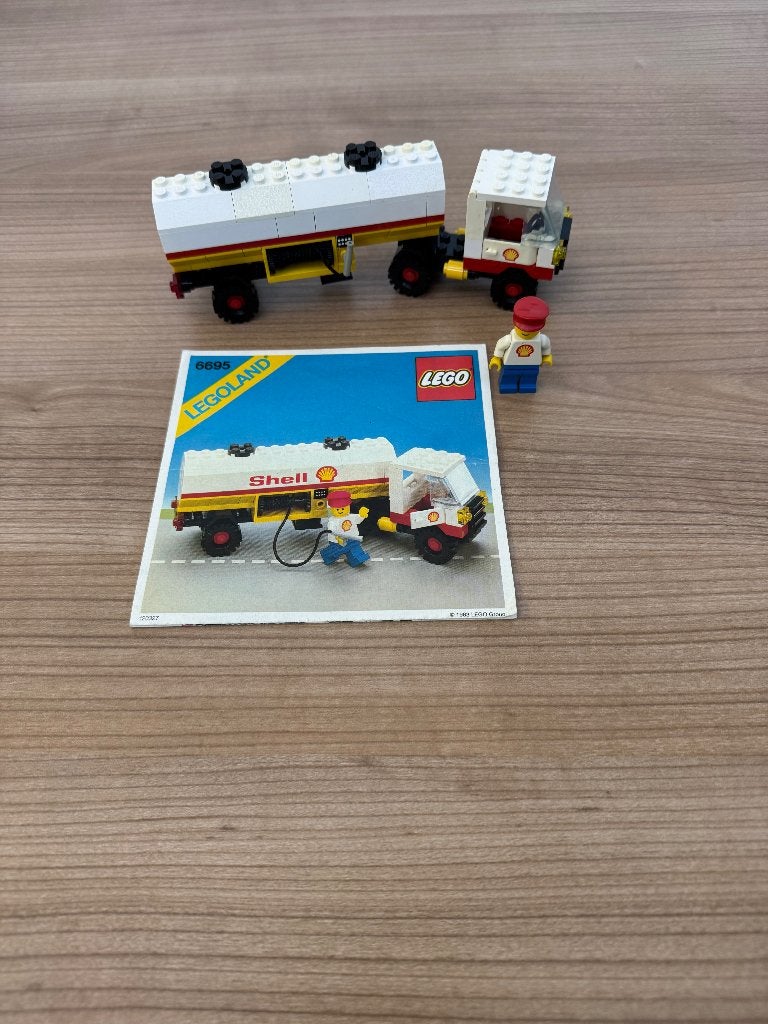 Vintage Shell tankwagen 6695, Kinderen en Baby's, Speelgoed | Duplo en Lego, Compleet, Overige thema's, Lego, Ophalen of Verzenden