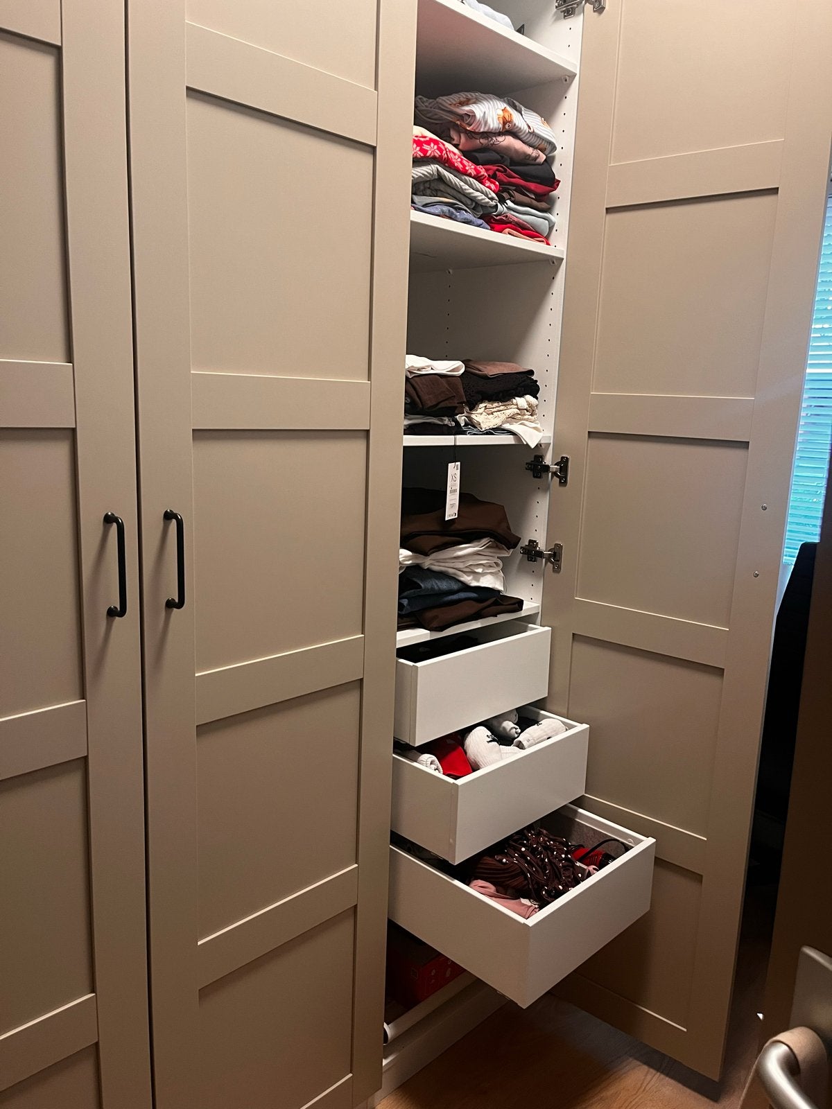 IKEA PAX kledingkast – bijna nieuw – incl. lades & verlichti, Ophalen of Verzenden, Nieuw, Met lade(s), 200 cm of meer