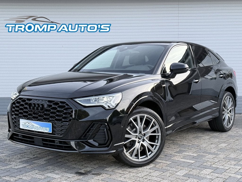 Audi Q3 Sportback 45 TFSI e S-LINE|ACC|KEYLESS|MEMORY|360 CA, Gebruikt, Zwart, Zwart, Hybride Elektrisch/Benzine