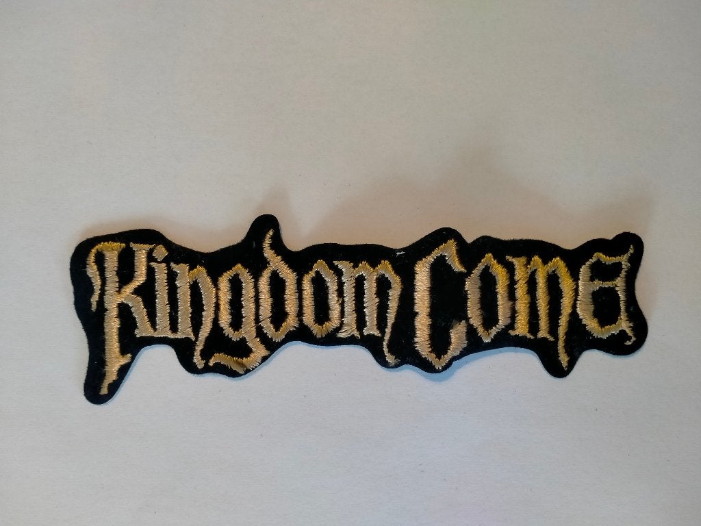 Kingdom Come vintage metal rock logo muziek patch embleem, Verzamelen, Ophalen of Verzenden, Nieuw, Kleding