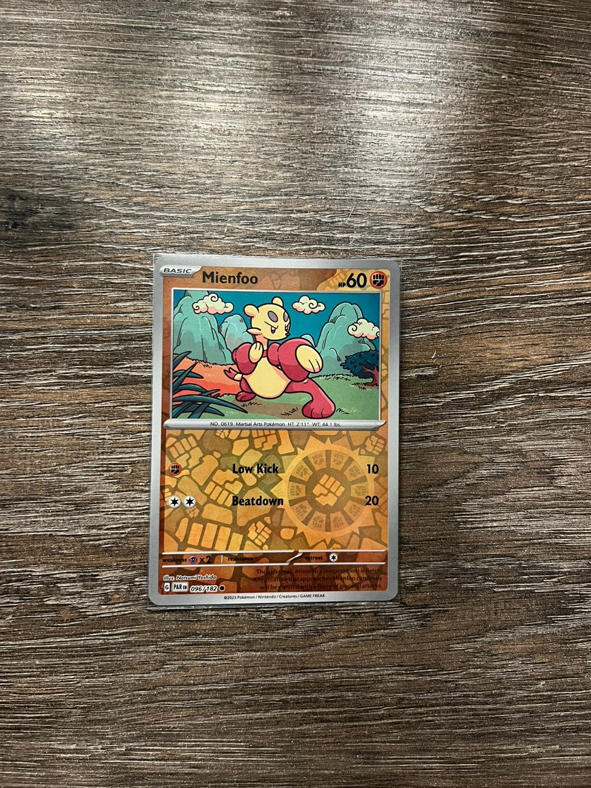 Mienfoo PAR 096/182 reverse holo, Ophalen of Verzenden, Zo goed als nieuw